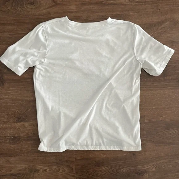 NASCAR Racing Graphic Tee White Checkered Flag Car Shirt - Picture 3 of 3